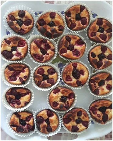 Tvarohovo-piškótové muffiny